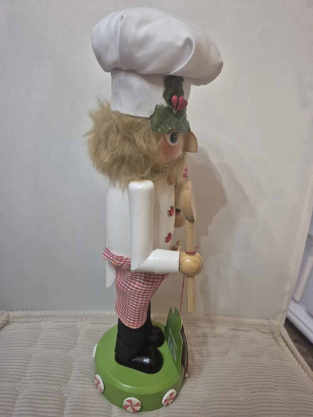 Pier 1 Chef Nutcracker Figurine in White and Red